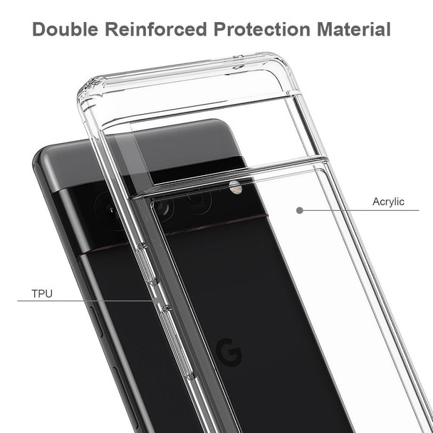 Google Pixel 7 Pro Scratchproof TPU + Acrylic Protective Case(Transparent)