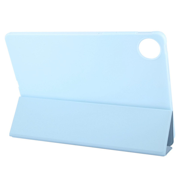 For Huawei MatePad Pro 13.2 Tri-fold Silicone Leather Tablet Case(Ice Blue)