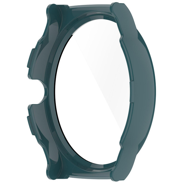 For Xiaomi Haylou Solar Lite R001 PC + Tempered Film Integrated Watch Protective Case(Pine Green)