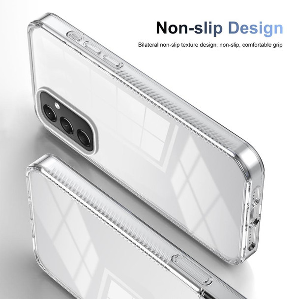 For Samsung Galaxy A24 4G 2.5mm Anti-slip Clear Acrylic Hybrid TPU Phone Case(Transparent)
