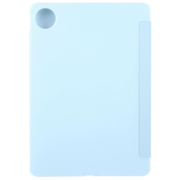 For Huawei MatePad Pro 11 2022/2024 Tri-fold Silicone Leather Tablet Case(Ice Blue)