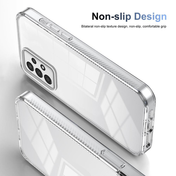 For Samsung Galaxy A13 4G / 5G 2.5mm Anti-slip Clear Acrylic Hybrid TPU Phone Case(Transparent)