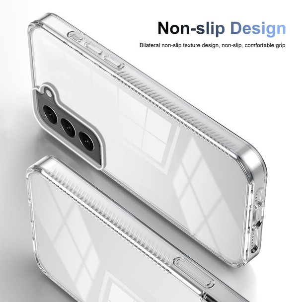 For Samsung Galaxy S22+ 5G 2.5mm Anti-slip Clear Acrylic Hybrid TPU Phone Case(Transparent)