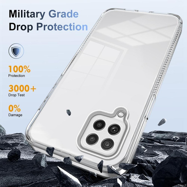 For Samsung Galaxy A22 4G 2.5mm Anti-slip Clear Acrylic Hybrid TPU Phone Case(Transparent)