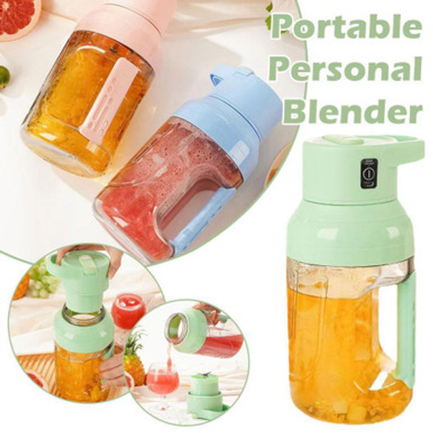 1.5L Portable Blender (Green) - Open Box (Grade C)