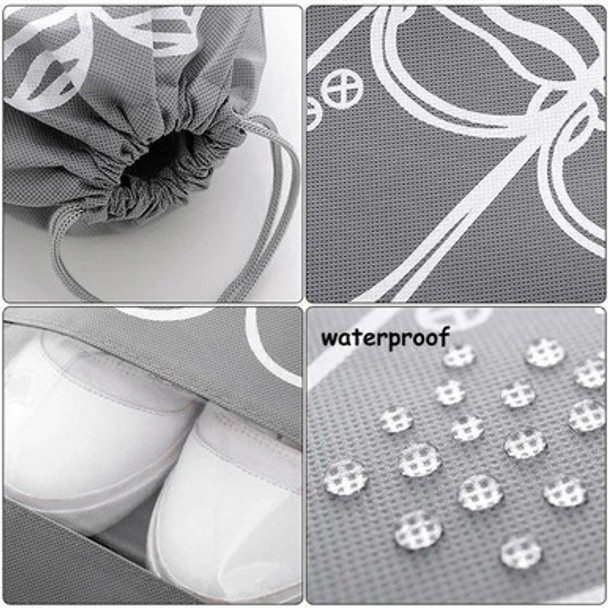 1 Piece Non-Woven Fabric Shoe Bags with Drawstring - Open Box (Grade A)