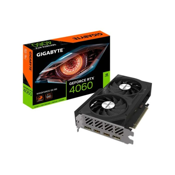 Gigabyte Nvidia GeForce RTX 4060 WindForce OC 8G 8GB GDDR6 Graphics Card