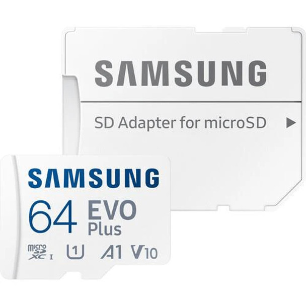 Samsung EVO PLUS Memory Card 64GB MicroSDXC UHS-I Class 10