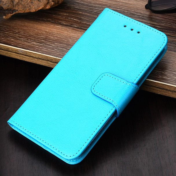 Crystal Texture Horizontal Flip Leatherette Case with Holder & Card Slots & Wallet - iPhone 13 Pro(Light Blue)