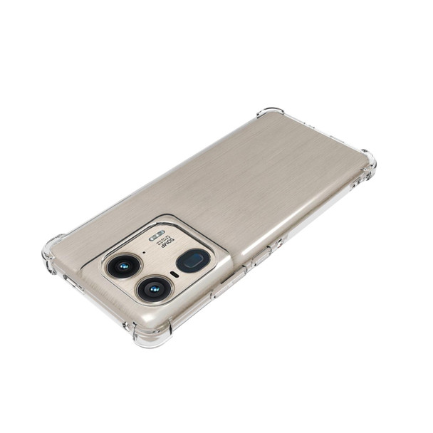 For Motorola Edge 50 Ultra Shockproof Non-slip Thickening TPU Phone Case(Transparent)