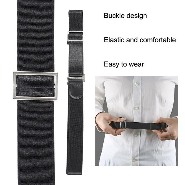 2 PCS Shirt Fixed Anti -slip Anti -wiring Fixed Hidden Belt, Style: Leatherette Model