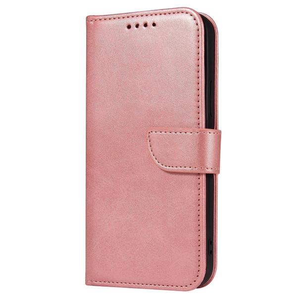 Calf Texture Buckle Horizontal Flip Leatherette Case with Holder & Card Slots & Wallet - iPhone 13 Pro(Rose Gold)