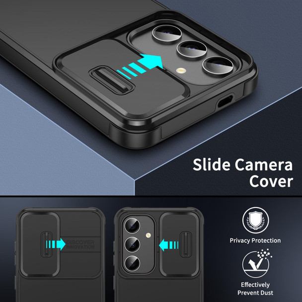 For Samsung Galaxy S20 FE Sliding Camshield TPU + PC Phone Case(Black)