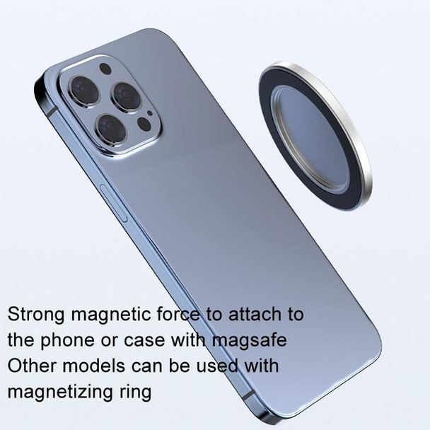 Mobile Phone Rear Camera Magnetic Selfie Mirror HD Reflective Phone Reference Mirror(Silver)