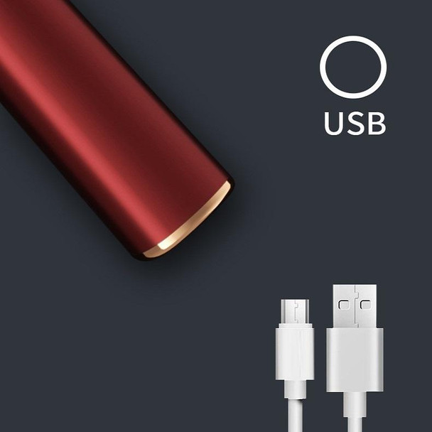 USB Rechargeable Eyelash Curler Eyelash Heating Styling Device(Red)