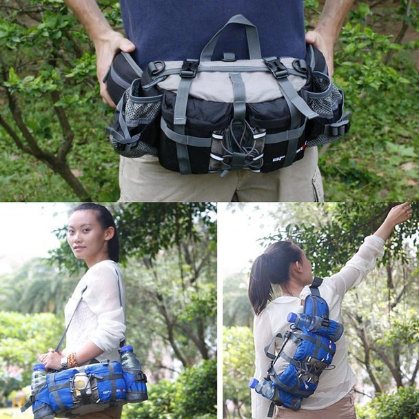 5L Outdoor Sports Multifunctional Cycling Hiking Waist Bag Waterproof Large-Capacity Kettle Bag, Size: 28.5 x 15 x 13cm(Sky Blue)