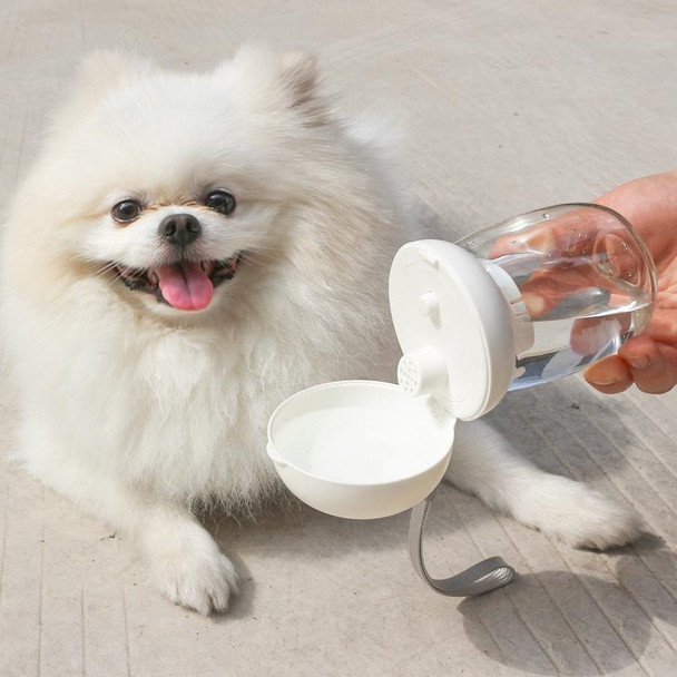 Pet Cute Water Mug Cats And Dog Outdoor Portable Water Bottle, Model: 550ml White(Non-Heat Resistance)