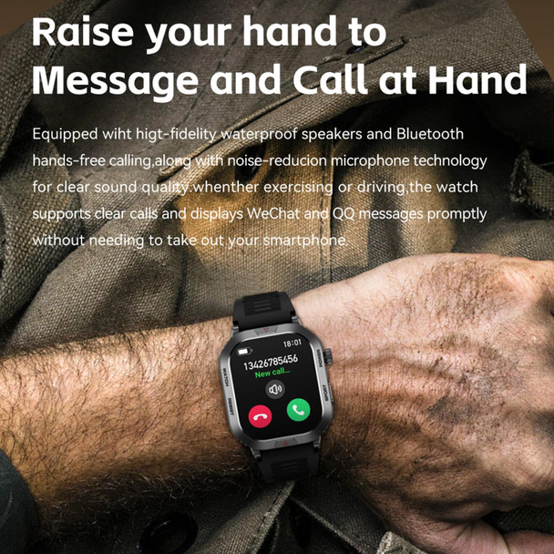 ZW66 2.01 inch BT5.1 Fitness Wellness Smart Watch, Support Bluetooth Call / Sleep / Blood Oxygen / Heart Rate / Blood Pressure Health Monitor(Silver)