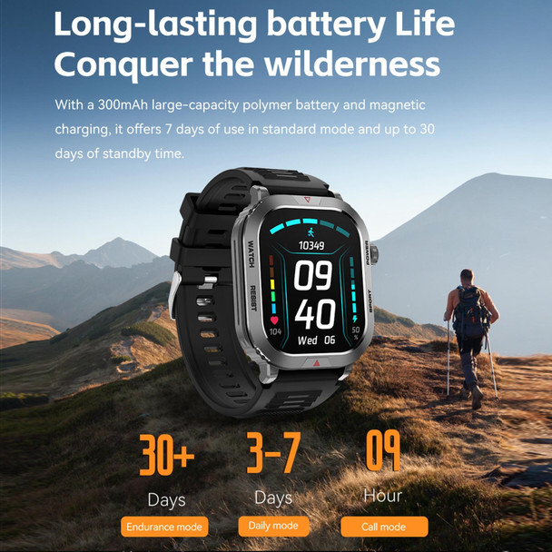 ZW66 2.01 inch BT5.1 Fitness Wellness Smart Watch, Support Bluetooth Call / Sleep / Blood Oxygen / Heart Rate / Blood Pressure Health Monitor(Silver)