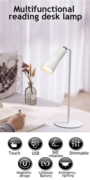 4 in 1 Rechargeable Battery Desk Lamp