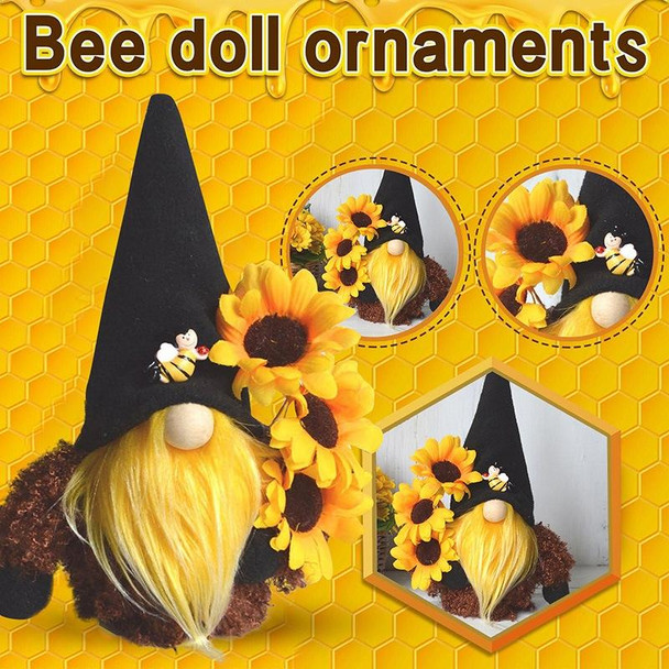 Sunflower Faceless Doll Ornaments Black