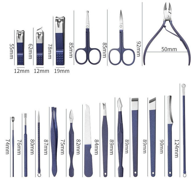 12 In 1 Stainless Steel Nail Clipper Set Nail Art Set Manicure Tools