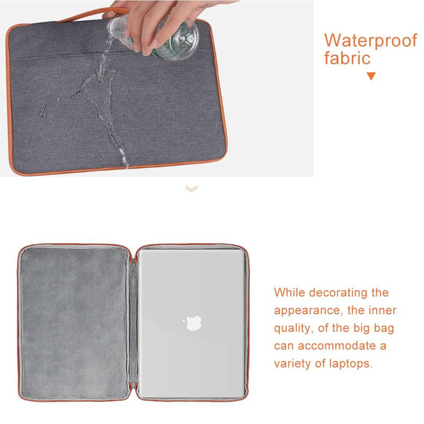 15.4 inch Fashion Casual Polyester + Nylon Laptop Handbag Briefcase Notebook Cover Case, - Macbook, Samsung, Lenovo, Xiaomi, Sony, DELL, CHUWI, ASUS, HP (Pink)