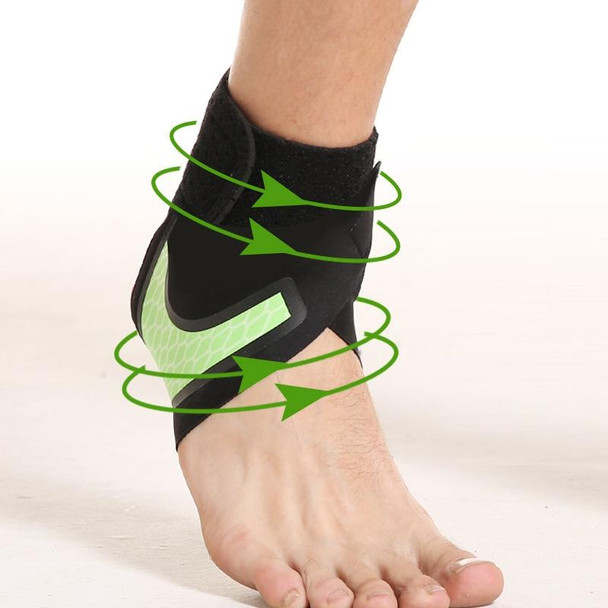 Neoprene Sports Ankle Support Ankle Compression Fixed Support Protective Strap, Specification: Right Foot (Black)