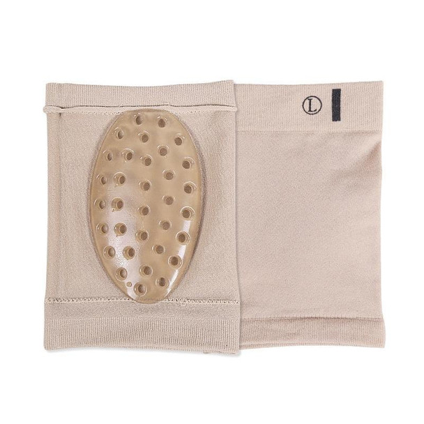 2 Pairs Elastic Bandage Bow Socks Flat Foot Sports Non-Slip SEBS Arch Orthotic Pad Breathable Hole Foot Heart Pad, Size: Free Size(Breathable Khaki)
