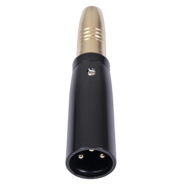 2 PCS LZ1164G Gilded 6.35mm Female to XRL Male Audio Adapter Microphone Stereo Speaker Connector