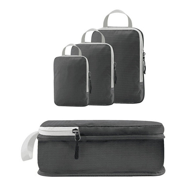 3Pcs Travel Storage Bag Compressible Packing Cubes