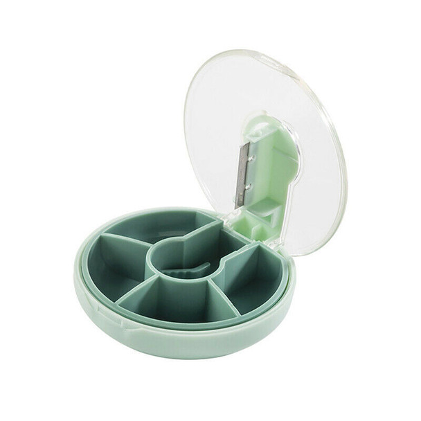 4 Compartment Pill Case with Blade
