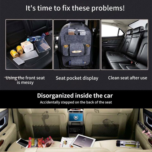 Multifunctional Car Back Seat Organizer with Multiple Pockets