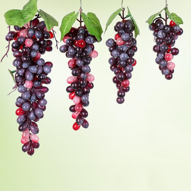 4 Bunches 60 Granules Agate Grapes Simulation Fruit Simulation Grapes PVC with Cream Grape Shoot Props