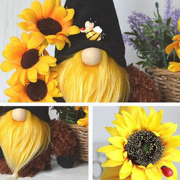 Sunflower Faceless Doll Ornaments Green