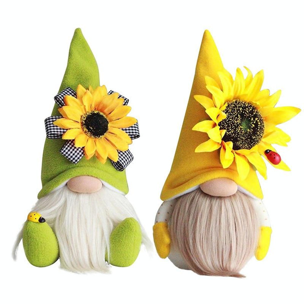 Sunflower Faceless Doll Ornaments Yellow