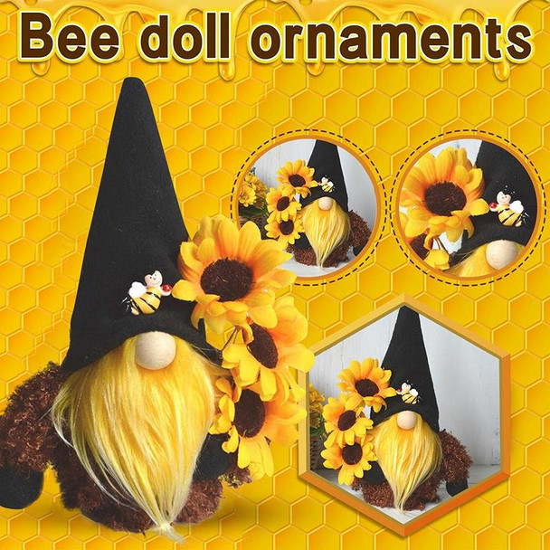 Sunflower Faceless Doll Ornaments Yellow