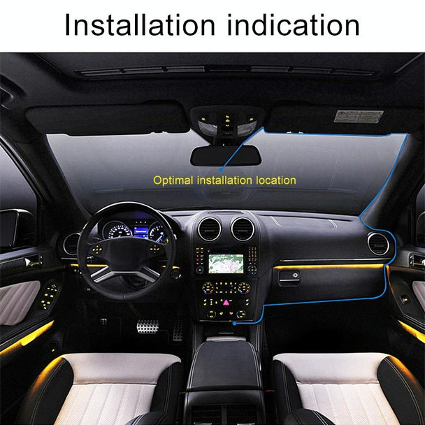 4.5 inch Car Rearview Mirror HD 1080P Single Recording Driving Recorder DVR Support Motion Detection / Loop Recording