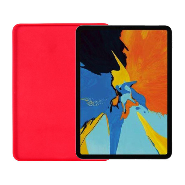 Solid Color Liquid Silicone Dropproof Full Coverage Tablet Case - iPad mini 6(Red)