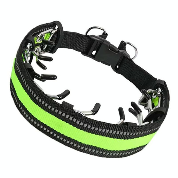 Pet Training Stimulating Chain Collar Anti-Burst Punch Dog Corral, Size: S(Grass Green)