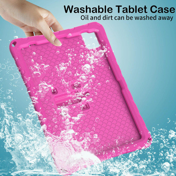 For iPad Pro 11 2022/2021 Butterfly Bracket EVA Shockproof Tablet Case(Rose Red)