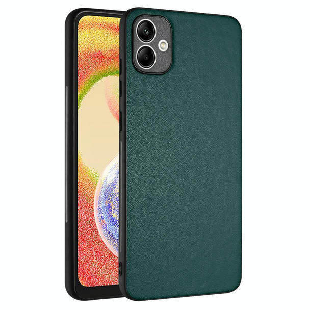 For Samsung Galaxy A04e 4G/M04 4G/F04 4G R20 Leather Pattern Phone Single Case(Green)