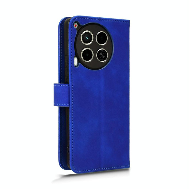 For Tecno Camon 30 4G Skin Feel Magnetic Flip Leather Phone Case(Blue)