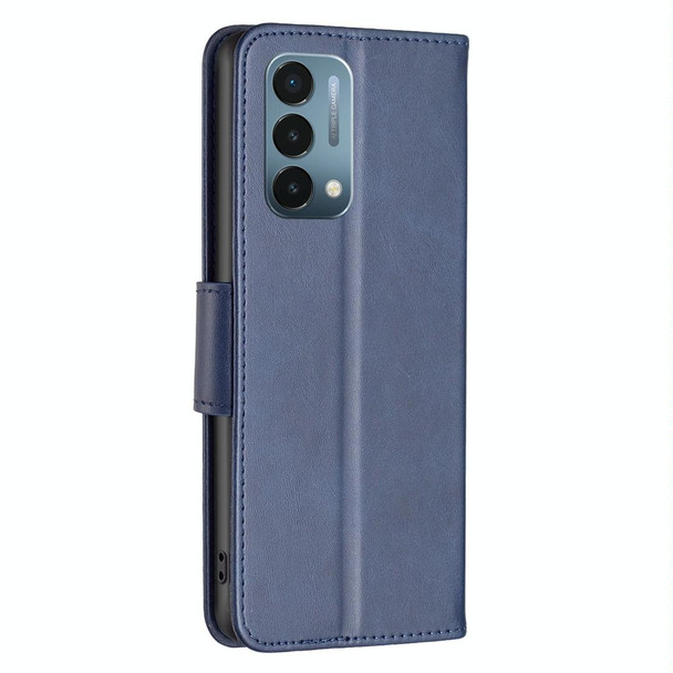 OnePlus Nord N200 5G Lambskin Texture Leather Phone Case(Blue)