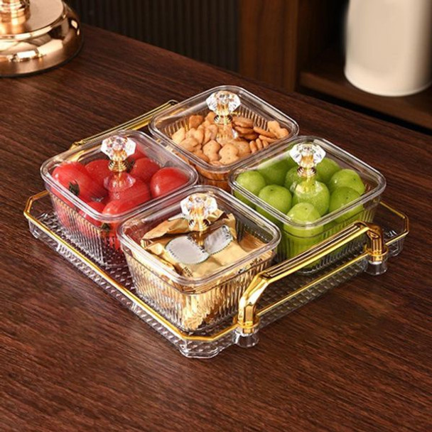 Serving Condiment Bowl Set With Lids & Tray