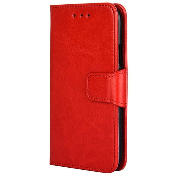 For Samsung Galaxy M55 5G Crystal Texture Leather Phone Case(Red)
