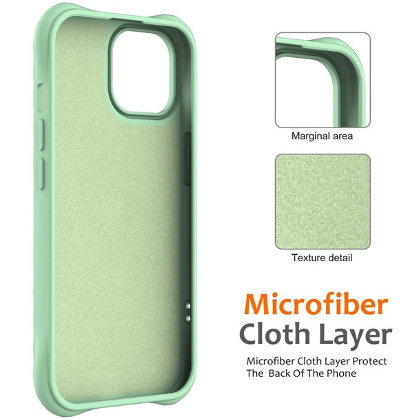 For iPhone 12 mini Wave Texture MagSafe Magnetic Liquid Silicone Phone Case(Green)