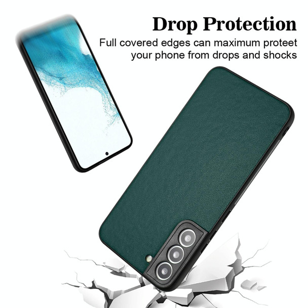 For Samsung Galaxy S22+ 5G R20 Leather Pattern Phone Single Case(Green)