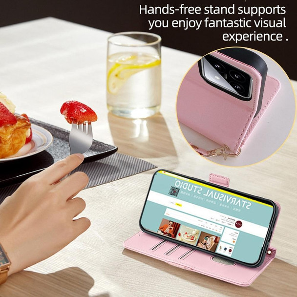 For Tecno Pova 6 5G Crossbody Chain Leather Phone Case(Pink)