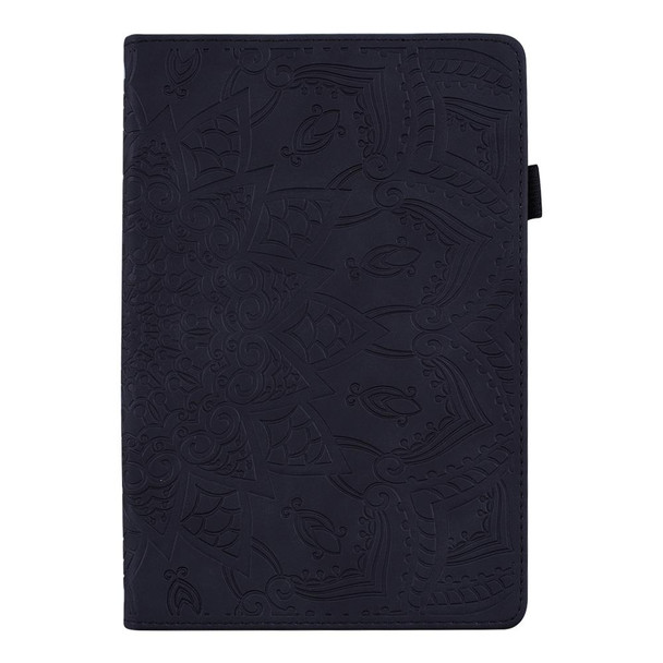 For iPad Pro 13 2024 Calf Texture Embossed Leather Tablet Case(Black)